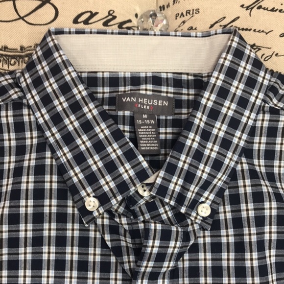 VAN HEUSEN Classic-Fit Gingham Flex Shirt - Picture 5 of 7